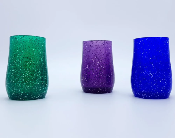 Pennelli da barba effetto glitter