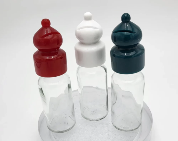 Tappi in resina «alfiere» verde, bianco e rosso lucido